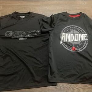 AND1 Black and Gray Graphic Tees